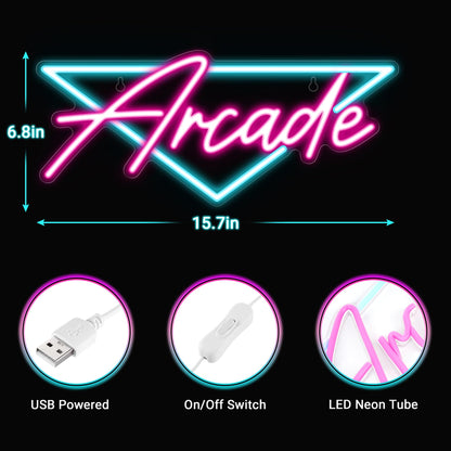 Kavaas Gamer Neon Sign, Game Controller LED Sign for Gaming Room Decor - Game Neon Sign for Teen Boy Room Decor - Best Gamer Gifts for Boys, Kids