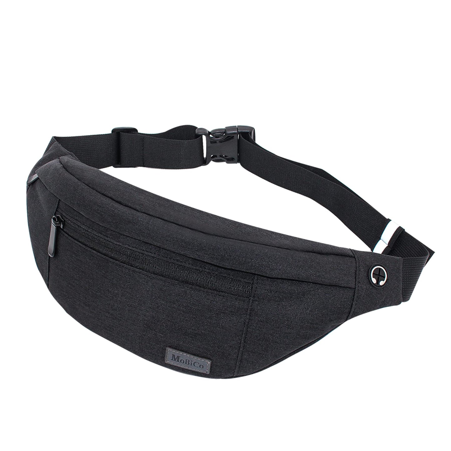 MOBICO Large Crossbody Fanny Pack for men women with 4-Zipper Pockets,Waist bag for Workout Traveling Hiking Running Walking Outdoors Sport Fishing Waist Pack…
