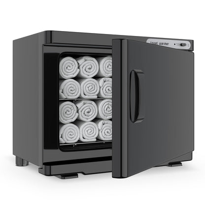 Towel Warmer, 23L Towel Warmer Cabinet Can Hold 32 Wet Facial Towels,Hot Towel Warmer Use for Spa, Hair Beauty, Salon - Black