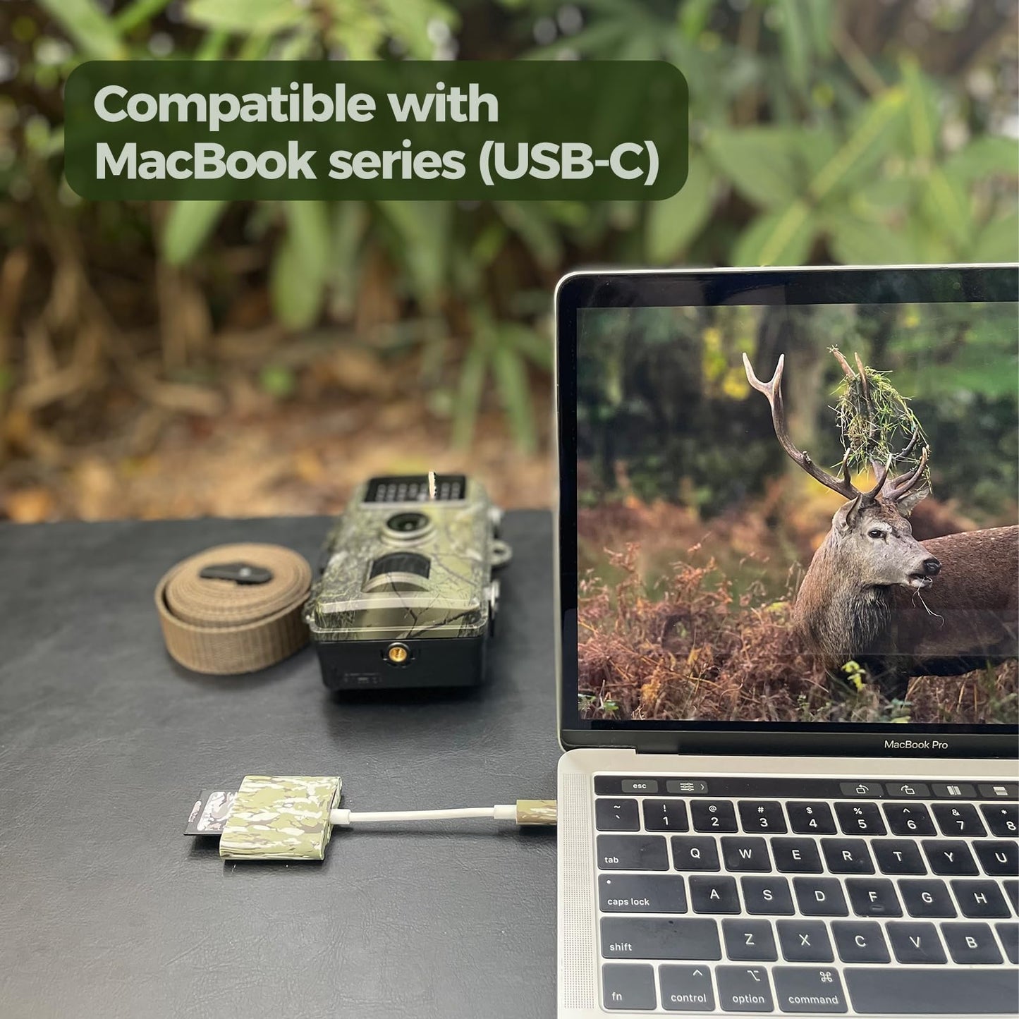 Trail Camera Viewer, Game Camera SD Card Reader for Hunters to View Images and Videos for iPhone 6S, SE, 7, 8, X, 11, 12, 13, 14 Series