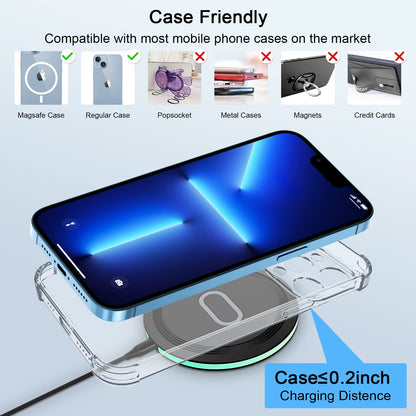 Wireless Charger Samsung Fast Charging Pad for Samsung Galaxy S25 Ultra/S24 FE/S23 Ultra/S22/S21/Z Flip 6 5,15W Wireless Charging Station Charger Mat and QC Adapter for Google Pixel 9 8a 7a 8 7 Pro
