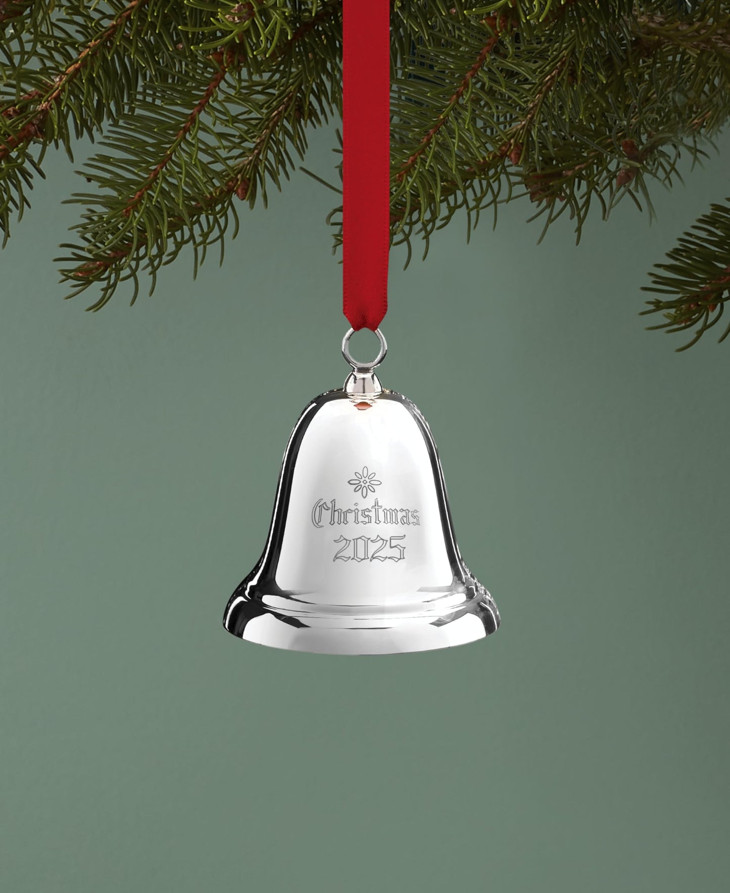 Reed and Barton 897581 2025 Annual Christmas Bell Sterling Silver Ornament, 41st Edition, Christmas, Holiday Decorations
