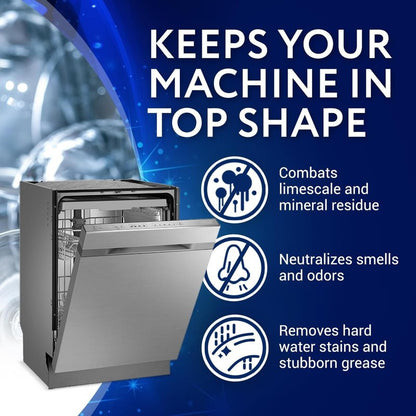 IMPRESA Dishwasher Cleaner & Deodorizer Tablets - 16 Count Appliance Cleaner for Limescale & Hard Water Stains - Spray Arm & Filter Deep Clean - Fresh Scent Cleaning Tablets