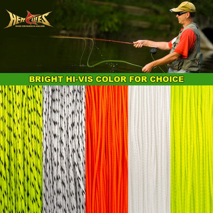 HERCULES Fly Line Backing (Fluorescent Yellow, 30LB 100Yds)