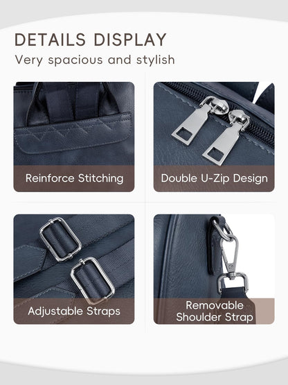 CLUCI Backpack Purse for Women Black Leather Anti-Theft Large Fashion Designer Travel Bag Ladies Shoulder Bags