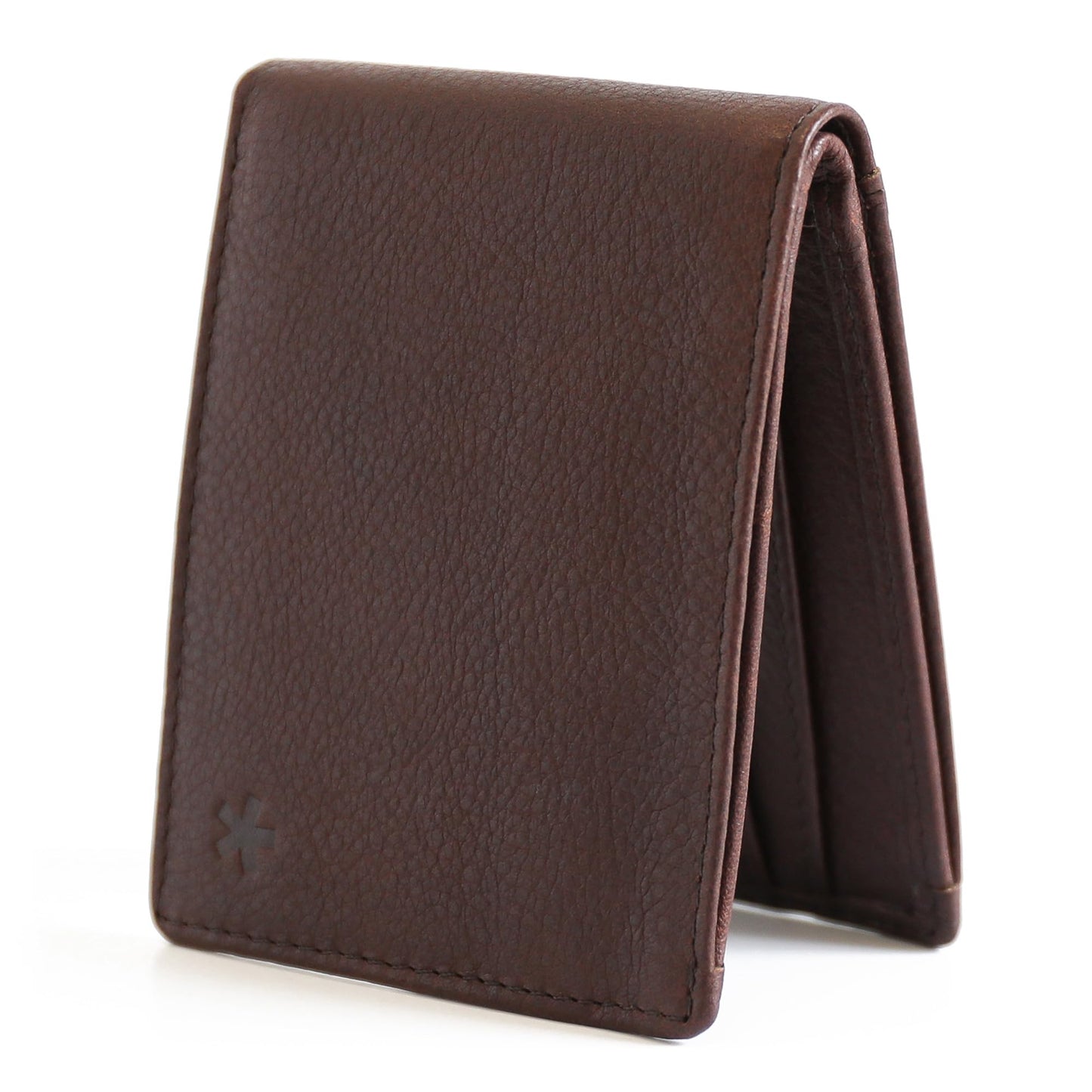 Swear Brands Full-Grain Leather Wallet for Men | Slim RFID Blocking Bifold Design with Cash Pocket & Card Pull Strap | Holds 1-12 Cards | Stylish & Durable | Walnut