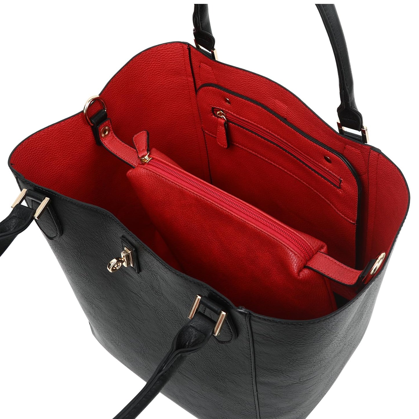 sqlp Large Work Tote Bag for Women Designer Purses and Handbags Big Bucket bags Womens Travel Shoulder Bag Black