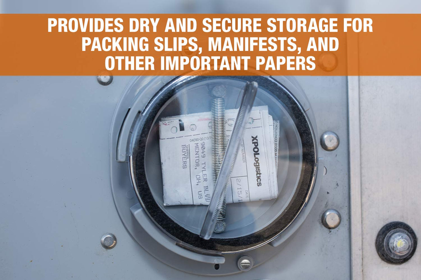 Buyers Products 5201101 Document Holder Kit with Clear Cover, Security Box for Truck and Trailer Registration & Insurance Card Holder - Twist-on Cover, Corrosion, UV Resistant & Waterproof Dry Box