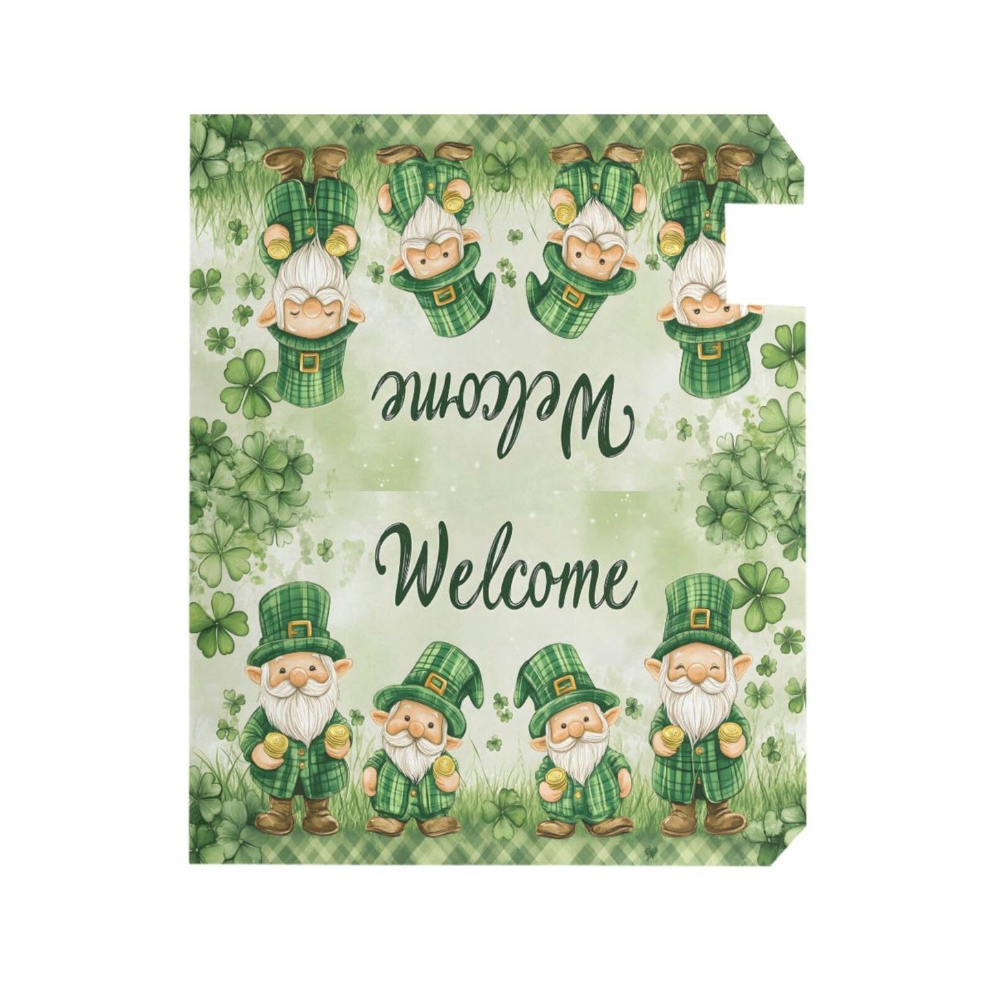 ALAZA Green Leprechauns Hat Shamrock Coin Patrick02 Magnetic Mailbox Cover MailWraps Garden Yard Home Decor for Outside Oversized-25.5" x20.8"