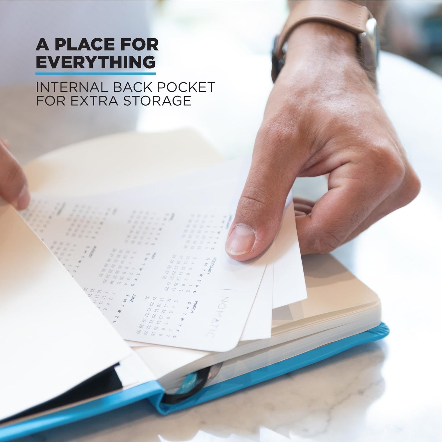 NOMATIC Planner- Agenda for Goal Mapping, and Checklists - Includes Eraseable Whiteboard Paper - Organizer, and Daily Planner (Black)