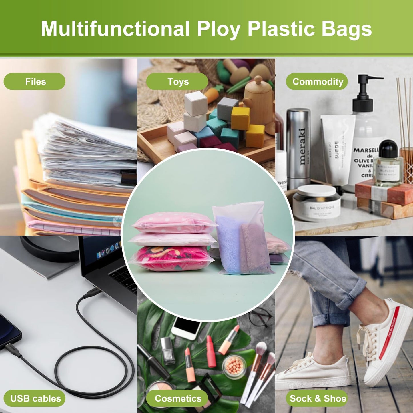 Dllxumm Frosted Zipper Plastic Bags for Clothes, 50 Pcs 12x16 Inch Reclosable Zip Slider Bags for Packaging T-Shirt, Pants, Document, Sweaters & Shipping, 3 Mil with Vent Holes