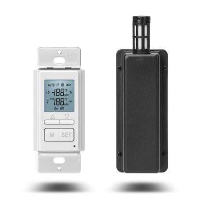 Ortis New 2024! Humidity Sensor Switch, in-Wall Bathroom Fan Automated Control Switch, Separate Sensor for Better Moisture Detection, 328ft Range, 110/220V, Keep Your Room Dry