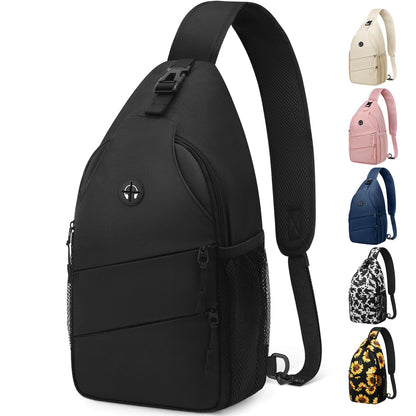 Crossbody Bags for Women Men Trendy Sling Bag Bakpack Casual Chest Bag with Convertible Shoulder Strap