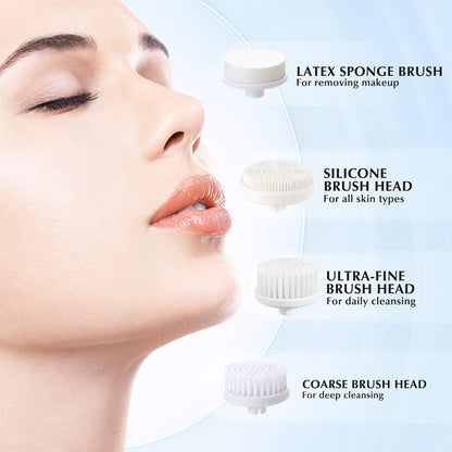 Only Compatible with COSLUS 7IN1 FBS-D Face Cleansing Brush Replacement Heads 4 PCS