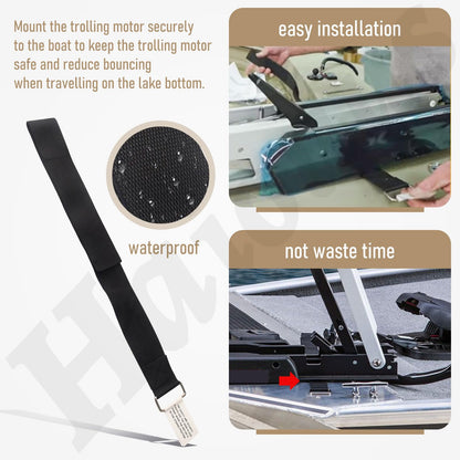 2773806 Strap Hold Down Replacement Compatible With Minn Kota Trolling Motor Strap, 30" Hold Down Strap for Minn Kota Fortrex, Powerdrive, Ultex Trolling Motor