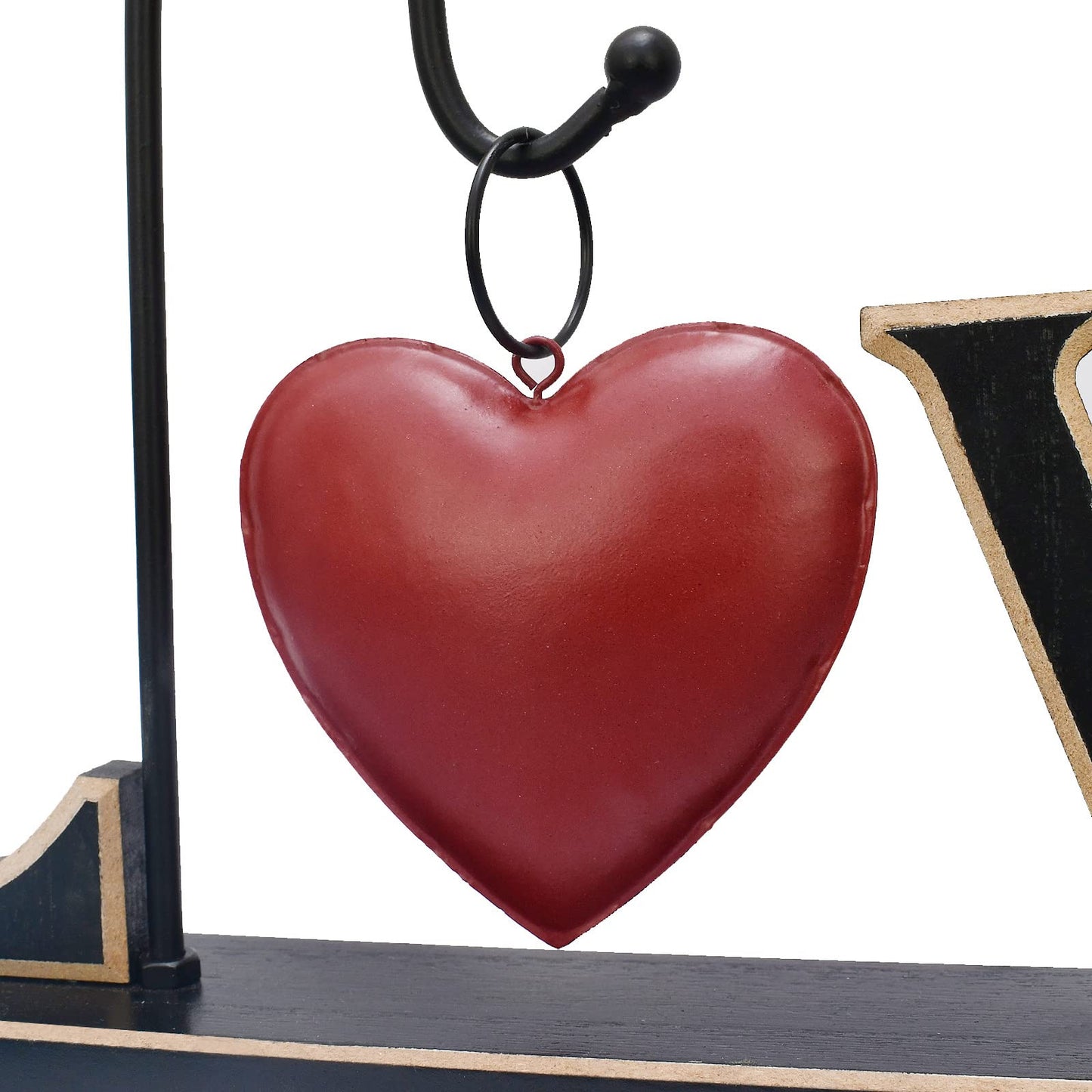 Wood Love Sign Freestanding Letters Cutout Wooden Words Block Mother's Day Home Decor Mantle Mantel Fireplace - Decorative Tabletop Centerpiece Rustic Christmas Wedding Valentine's Day Party Decoration