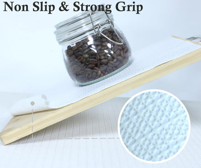 Shelf Liners for Kitchen Cabinets 14 Inch Wide X 20 Ft Non Adhesive Cabinet Drawer Liner Non Slip Water Oil-Proof Strong Grip Pantry Refrigerator Shelves Bathroom Drawer Mat Cupboard Closet Liner