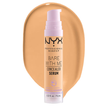 NYX PROFESSIONAL MAKEUP Bare With Me Concealer Serum, Concealer Makeup For Up To 24Hr Hydration - Beige