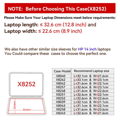 Smatree Hard EVA Protective Sleeve Case Compatible for 14 inch HP Laptop 14-dq0040nr/14t-dq300/14t-dq500/14-fq2097nr, Stream 14, HP 240 G8 Laptop (X8252)