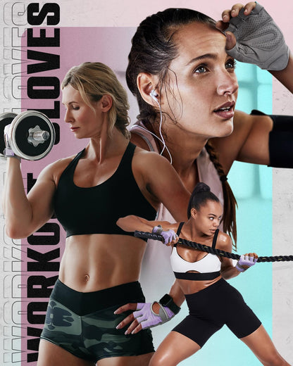 VINSGUIR Workout Gloves for Women and Men, Breathable Weight Lifting Gloves for Gym Exercise, Fitness, Training, and Cycling, with Excellent Grip and Cushion Pads
