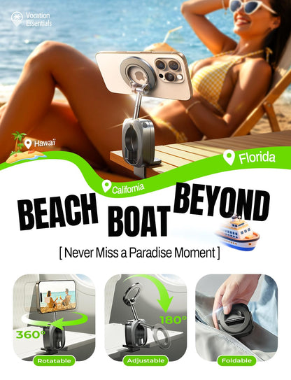 LISEN Gift for Women Her Best Airplane Gadgets Travel Essentials Phone Holder Travel Magsafe Accessories for iPhone 17 Long Flight Must Have Mini Europe Vacation Essentials Women Cruise Essentials