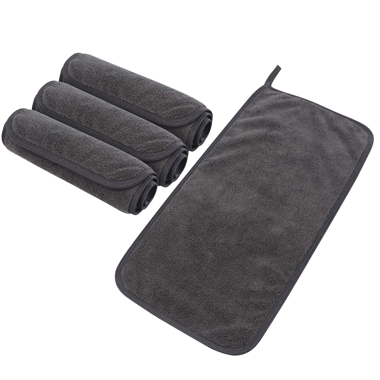 SUNLAND Microfiber Face Makeup Remover Cloth Reusable Facial Cleansing Towel Ultra Soft Face Washcloth