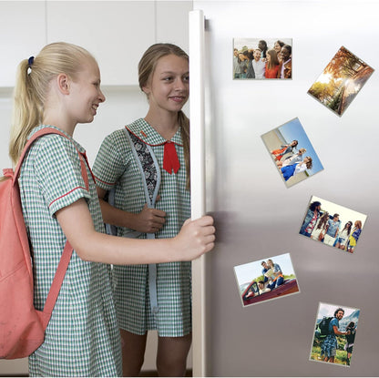 Sliver-Grey Magnetic Picture Frame 4X6 for Refrigerator 10 Pack,Photo Magnets Sleeves