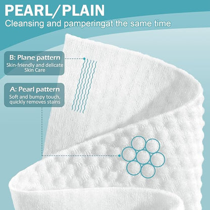 Face Towels, Disposable Face Towel 100 Count, Makeup Remover Dry Wipes