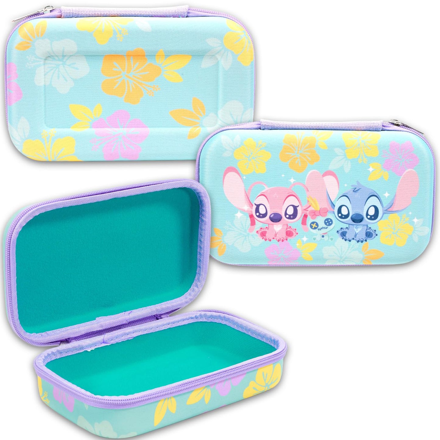 Lilo and Stitch Stitch and Angel Pencil Case Set for Girls - Bundle with Disney Pencil Holder, Stickers, Bookmark, More School Supplies Stationery Set for Kids