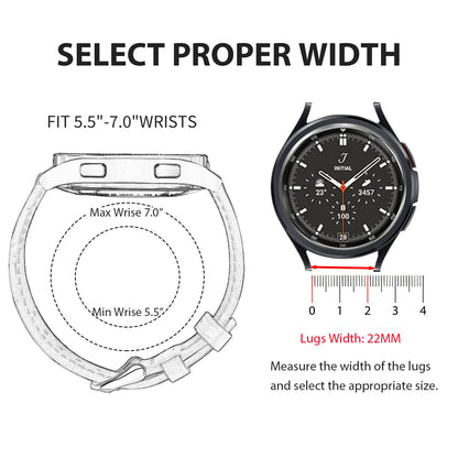 Italy Genuine Leather Watch Bands Men Women Compatible with Samsung Galaxy Watch 3 45mm/ 46mm/Gear S3 Frontier Band, 22mm Leather Watch Straps Quick Release Wear-resistant Smartwatch Replacement Strap