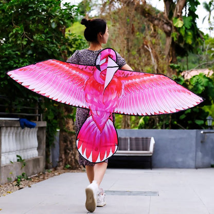 Mint’s Colorful Life Pink Kite for Kids Adults, Large Flamingo Bird Kite Easy to Fly Beach Kites