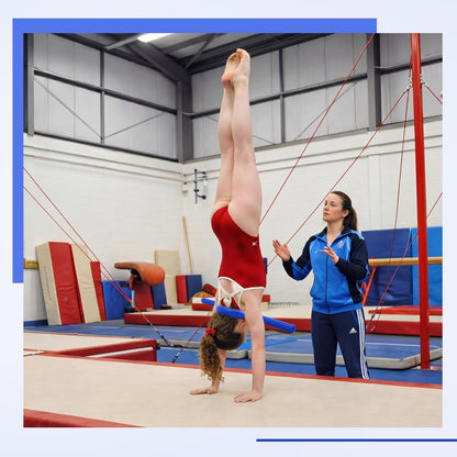 Teyva Daily 26" Gymnastics Open Shoulder Trainer, Professional Shoulder Flexibility Trainer for Gymnasts, Cheerleading & Handstand Training, Thoracic Mobility & Posture Corrector Equipment(Blue)