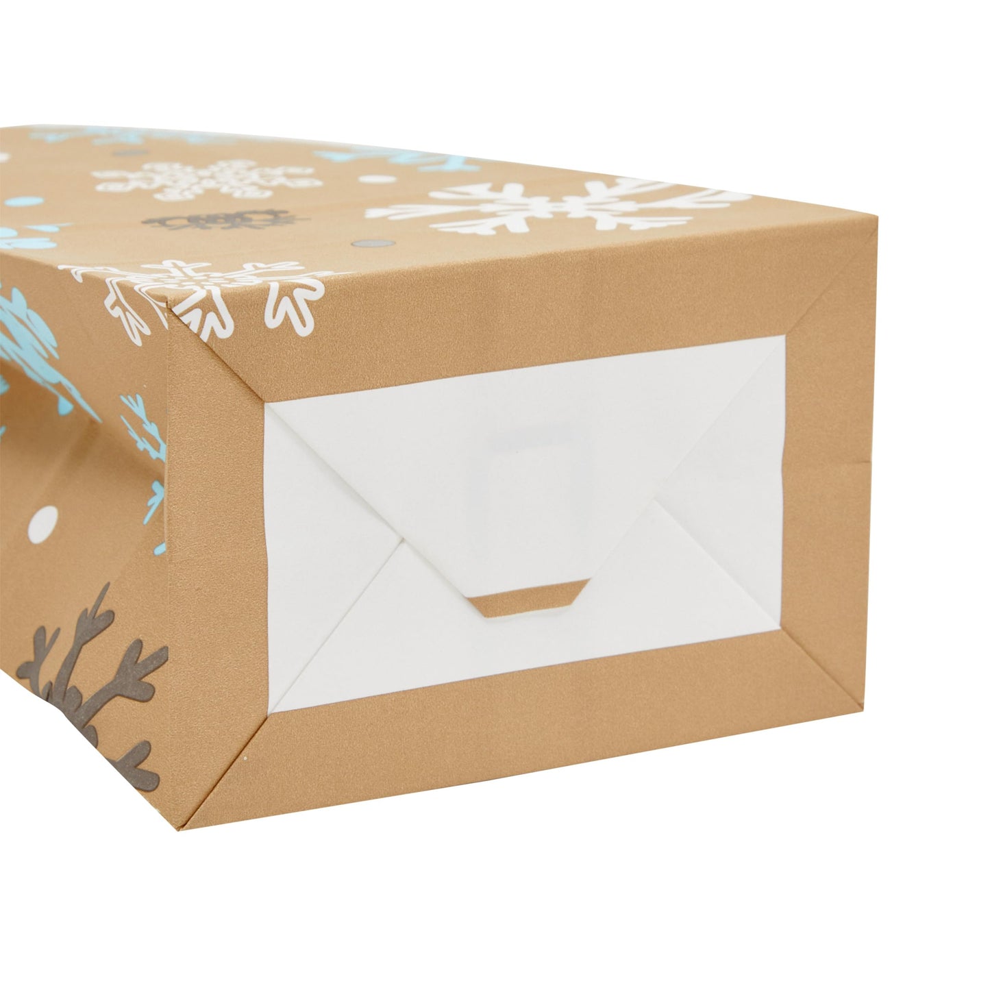Juvale Paper Winter Gift Bags - 36 Count, 5.15 x 3.2 x 8.5 In, Red & White Snowflake - Reinforced Tear-Resistant Bottom - Snowflake Party Favor & Treat Bags for Snacks & Treats (Pack of 2)