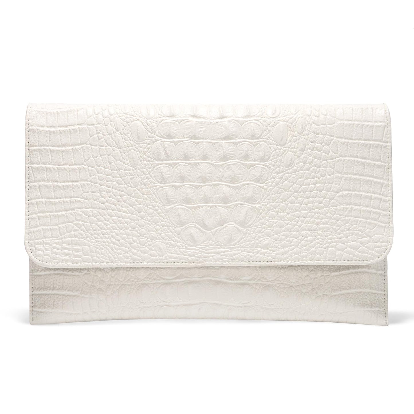 SWEETV CHUNLI Evening Clutch Purses for Women Elegant Wristlet Wallets Crocodile Pattern PU Leather Purse Formal/Wedding