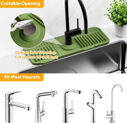 14.6 inch Faucet Mat for Kitchen Sink Splash GuardKitchen Sink Faucet Mat
