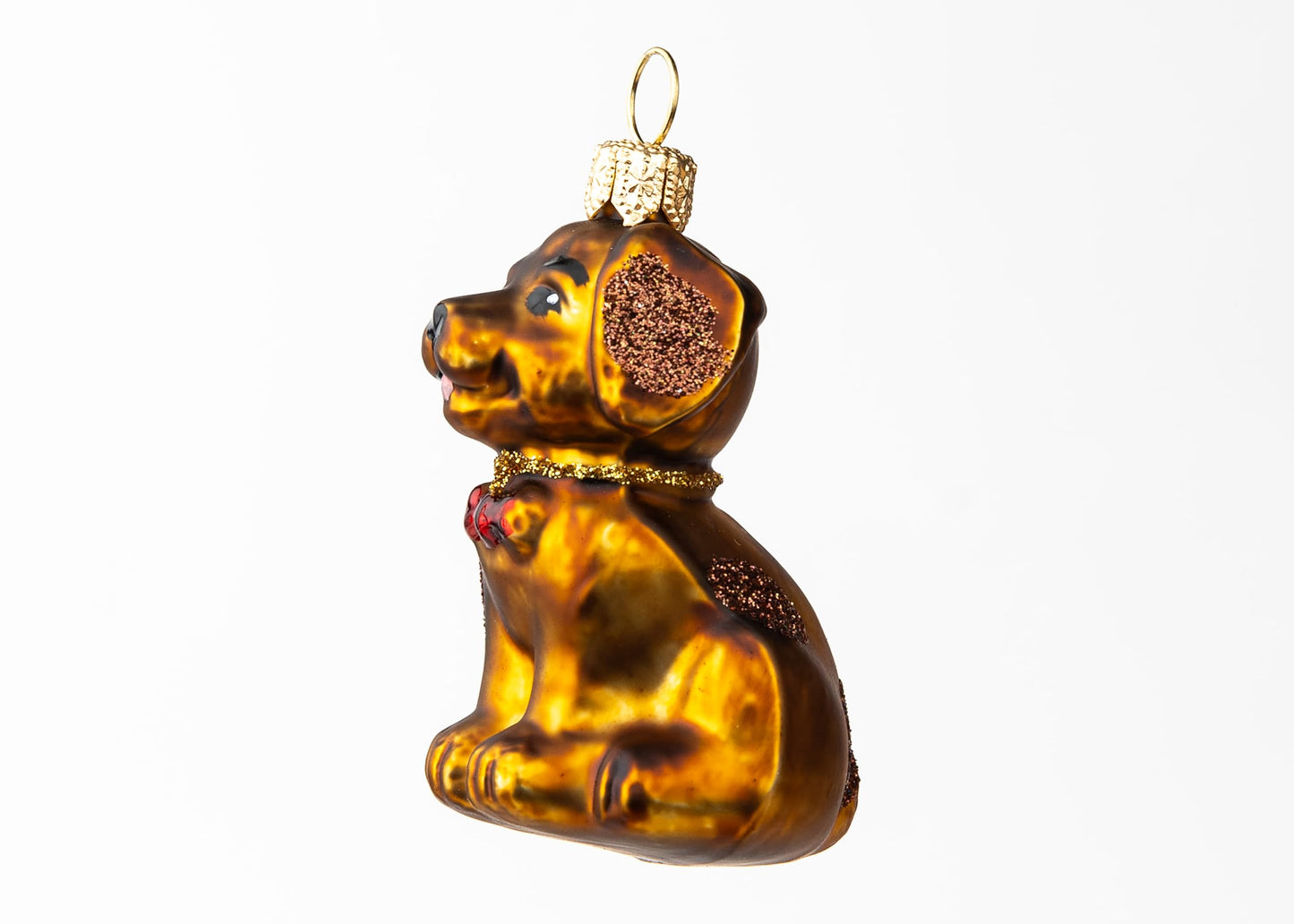 Polish Gallery Tiny Tree Ornaments Dog Handcrafted Mouth Blown Glass Miniature Ornaments for Christmas Tree Mini Christmas Tree Ornament Set Made in Poland