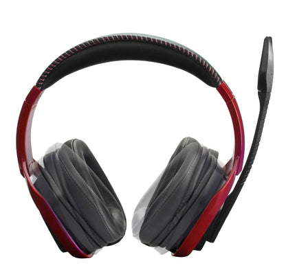 Amazon Basics USB Pro Gaming Headset with Microphone for PC, Red