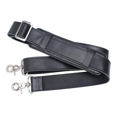 Polare Real Italian Leather Adjustable Replacement Shoulder Strap with Metal Hook for Briefcase Messenger Shoulder Duffel Bag