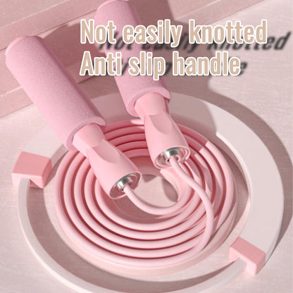 Pink Jump rope,Adjustable Skipping Rope with Soft Foam Handles