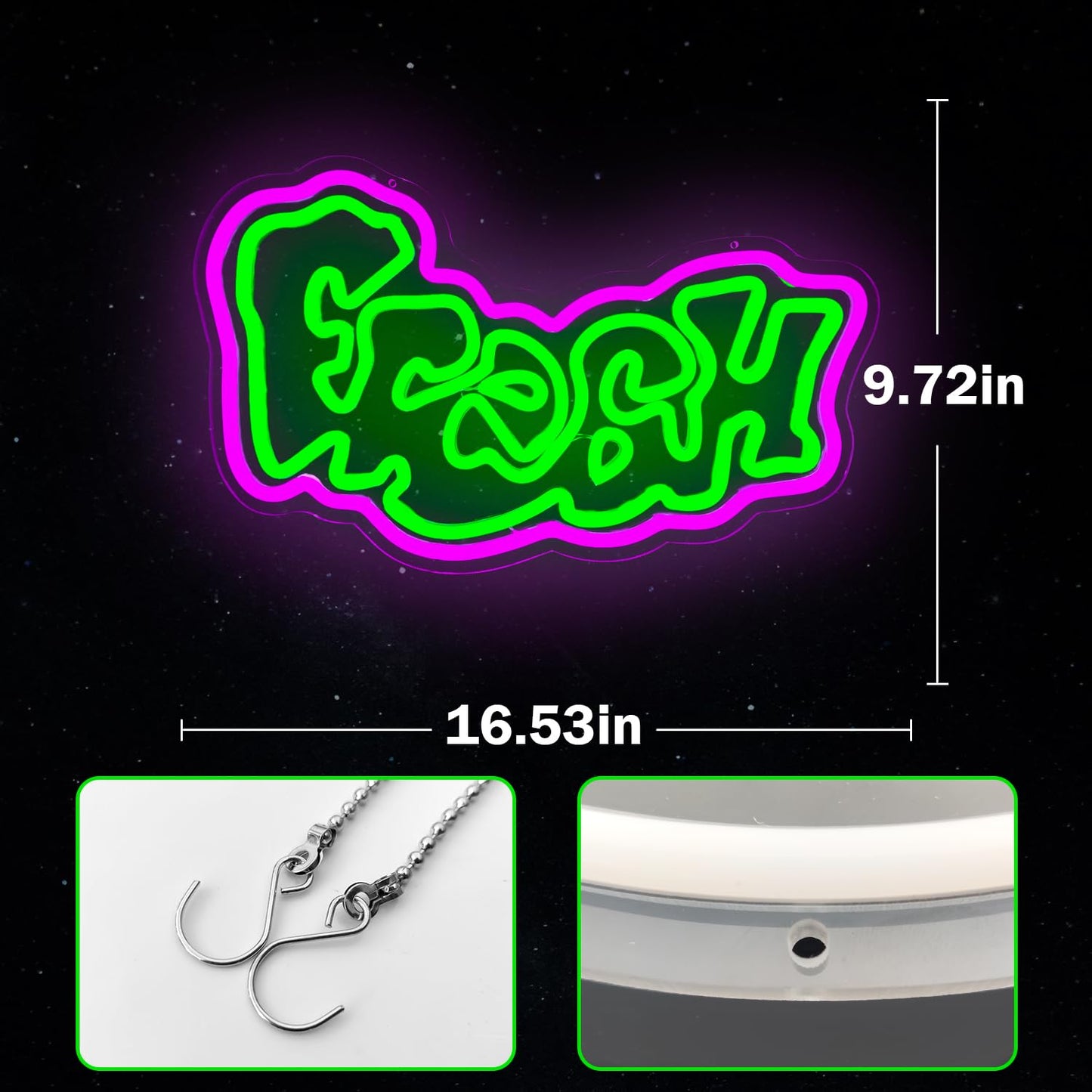 Fresh Neon Sign for Backdrop Dimmable 90s Hip Hop Party Decorations Led Hip Hop Graffiti Light Up Sign for Wall Decor Back to the 90s Neon Light for Christmas Birthday Gifts