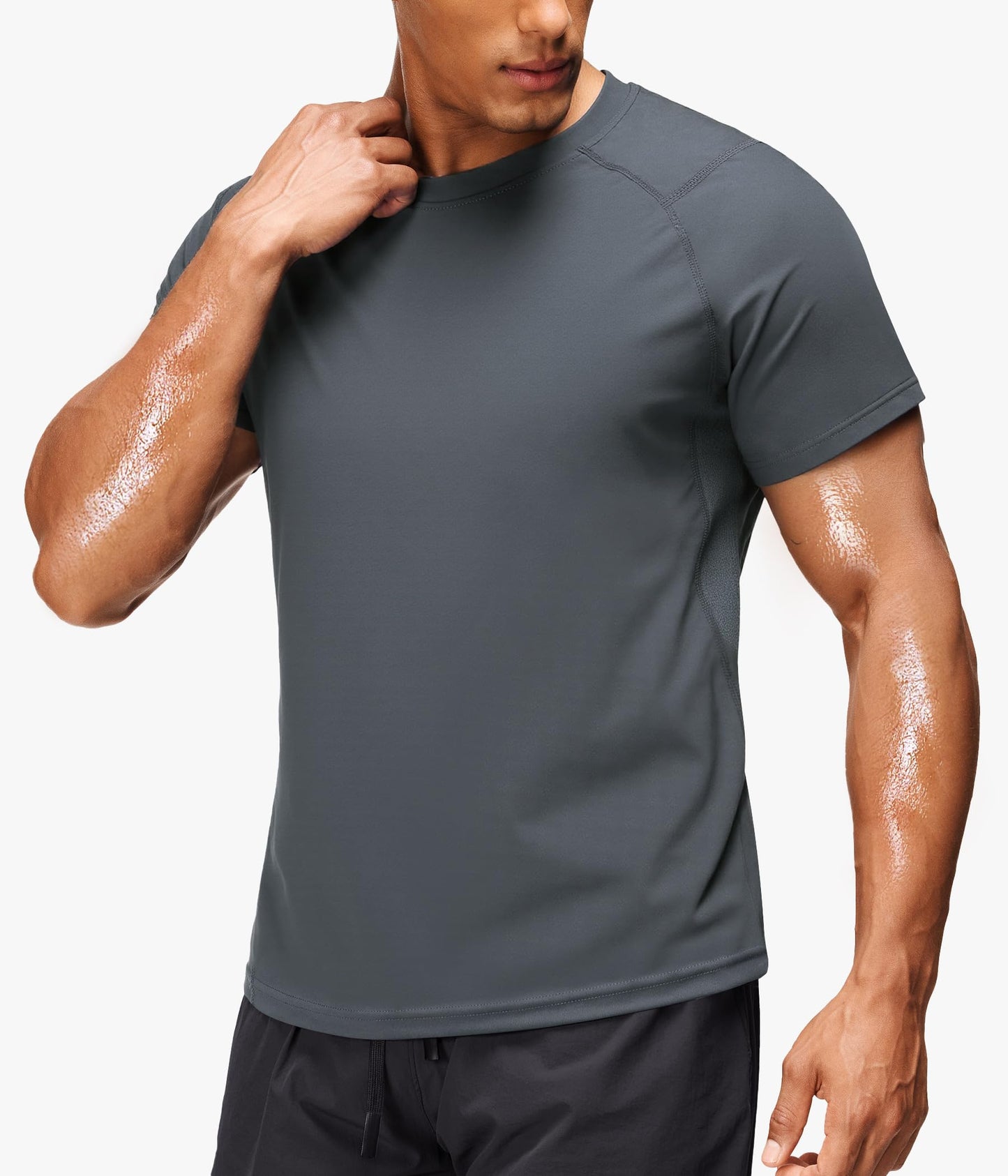Junlan Sauna Shirt for Men Waist Trainer Vest Gym Top for Running Training