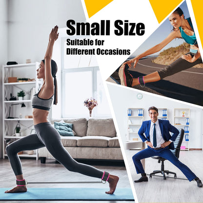 Kasyat 4 Pieces Ankle Wrist Straps Adjustable Padded Ankle Cuffs Soft Cable Machines Straps Exercise Cuff Attachments Ankle Cable Attachments Bands for Gym Arms Legs Exercise Men Women