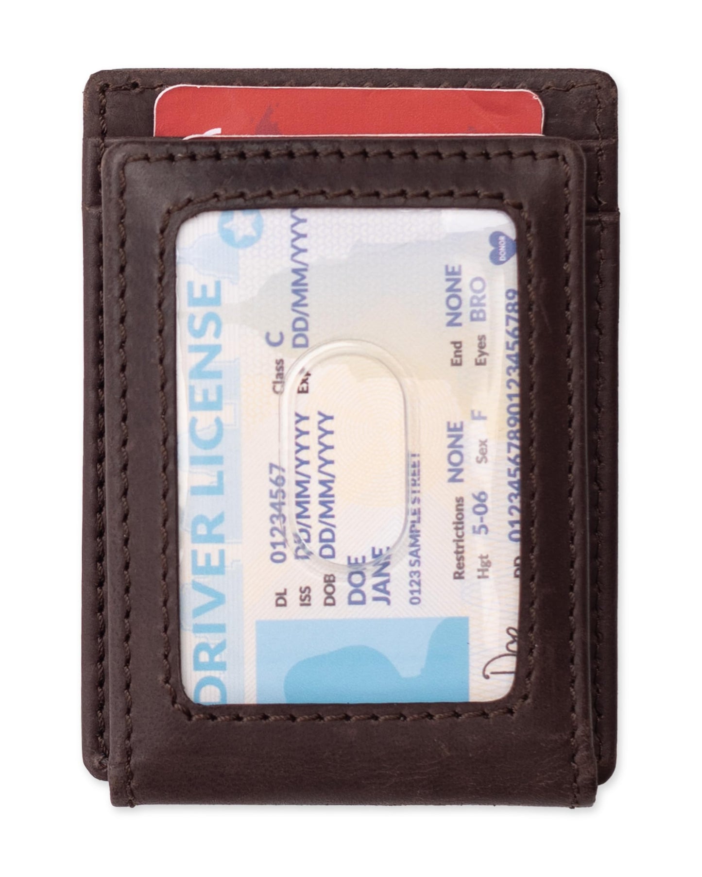 Levi's mens RFID Slim Everyday Card Case Wallet Brown