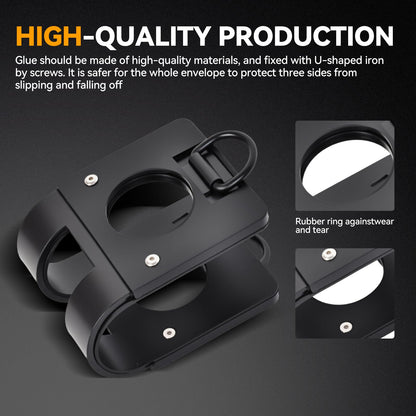 BROQIXIN 2 pcs Home Gym Clips : Load Dumbbells on Barbells, Turn Bars into Landmines, T-Bar Row with Any Grip, Hook Dumbbells on Dip Belts, Versatile Weightlifting Accessory