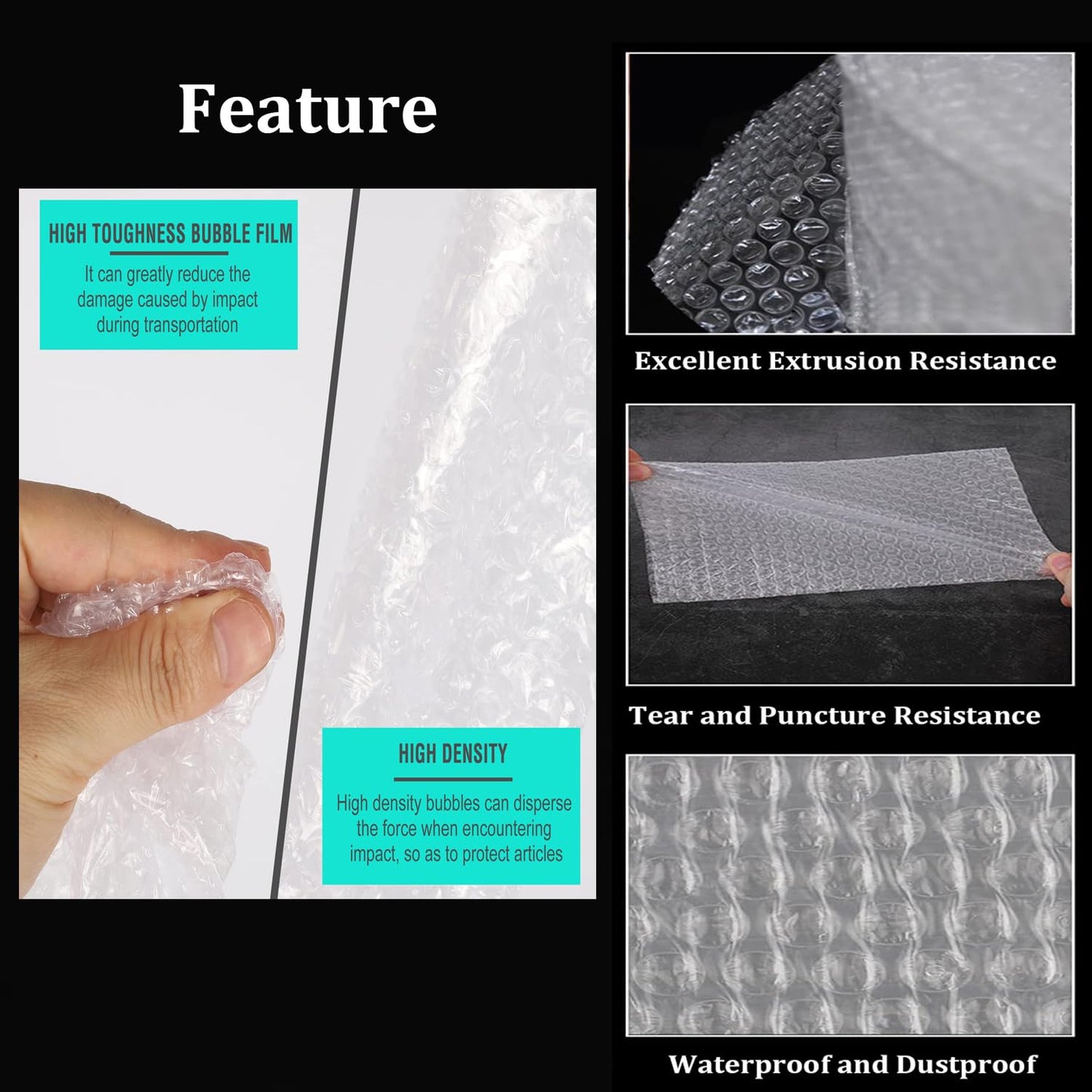 8 x 10inch Clear Bubble Out Bag Pouches, Yision 50PCS Protective Bubble Cushion Wrap Bag, Double Wall Shockproof for Moving, Shipping and Storage