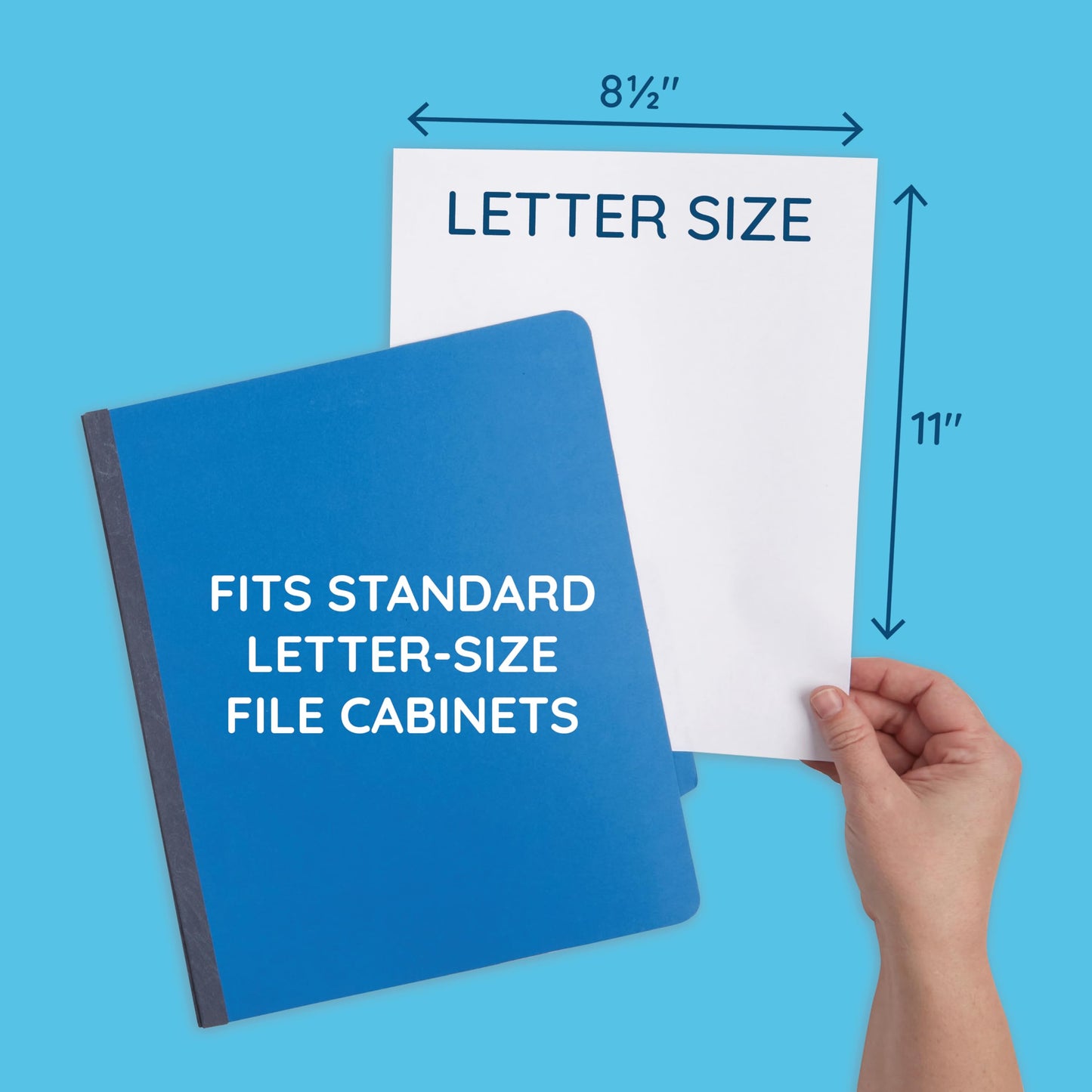 Blue Summit Supplies Dark Classification Folders, 3 Dividers, Letter Size with 2 Inch Tyvek Expansions, Use for Organizing Medical Records & Client Files, Great as Lease Folders, 10 Pack