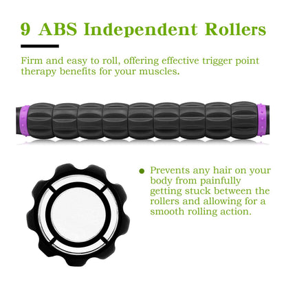 MZDXJ Muscle Roller Massage Roller Stick for Athletes, Help Reducing Muscle Soreness Cramping Tightness Leg Arms Back Calves Muscle Massager