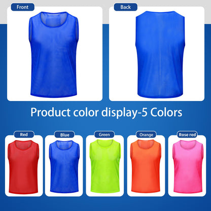 Antoyo 12/24/48Pcs Soccer Pinnies Youth, Scrimmage Team Practice Vests