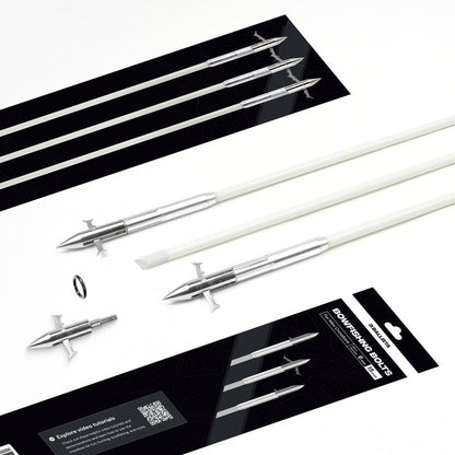 Ballista Mini Crossbows Bowfishing Arrows 15" Length, 6mm Micro-Diameter (Pack of 3)