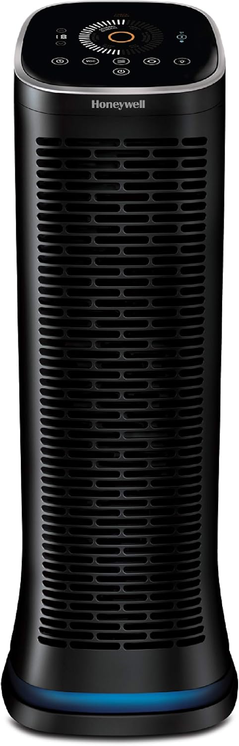 Honeywell Air Genius Air Purifier for Home, Large Rooms up to 1268Ft² with Permanent, Washable Filter, Reduces Dust, Pollen, Pet Dander, Odors, Smoke, Black, HFD360